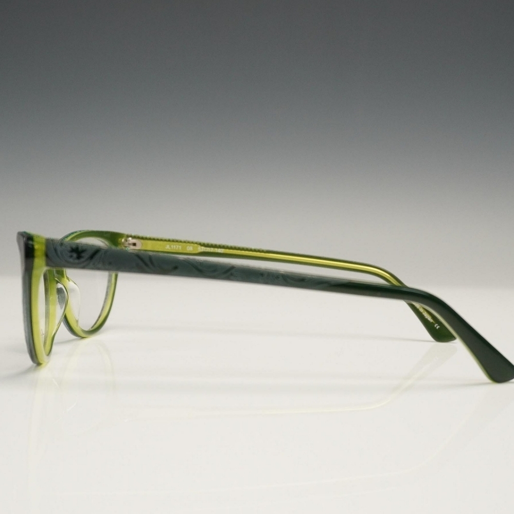 RARE Judith Leiber Cat-Eye Glasses | Green JL1171 Designer Eyewear Frame 53-17-1 - Picture 3 of 8